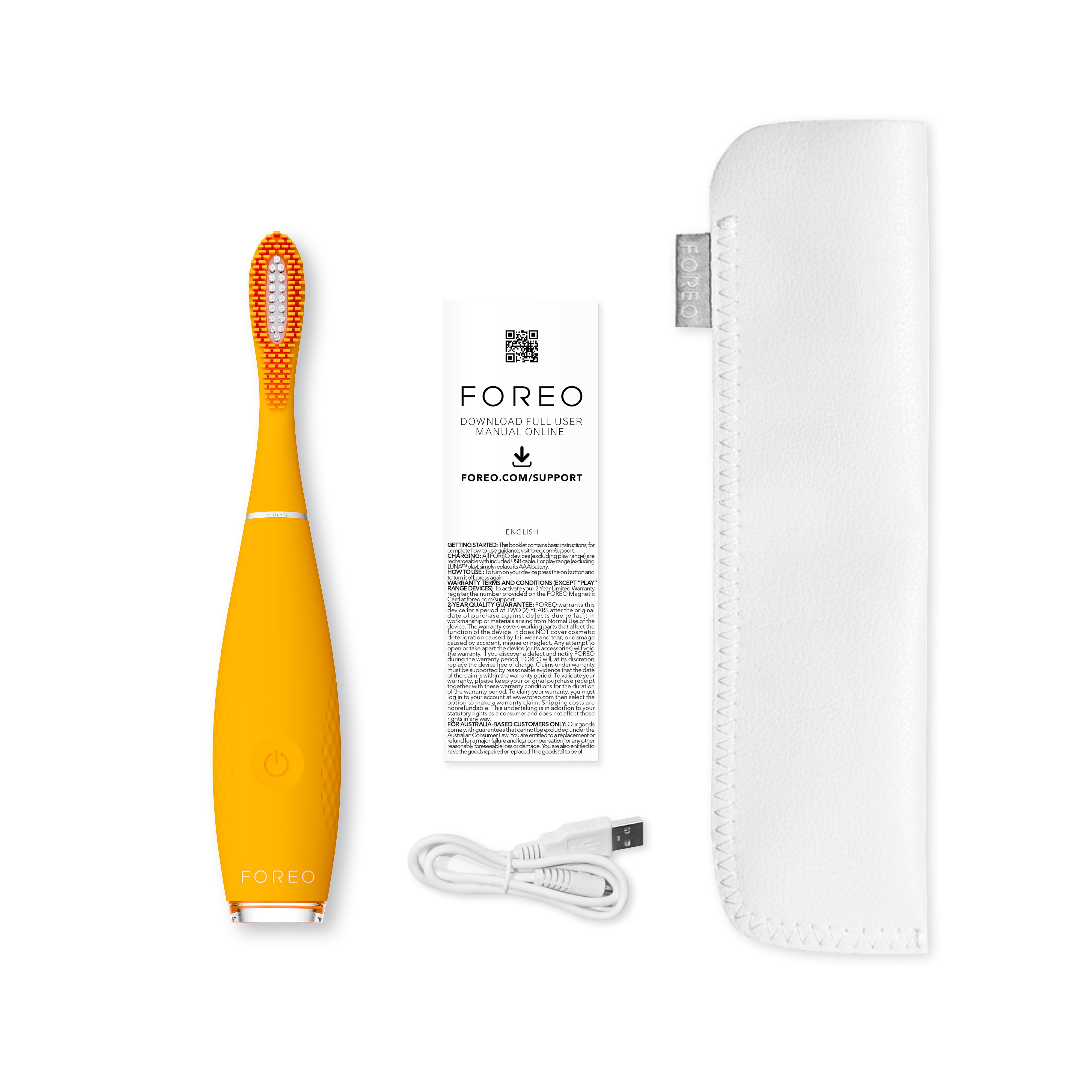 แปรงสีฟันซิลิโคนไฟฟ้า FOREO ISSA Mini 3 Mango Tango_3